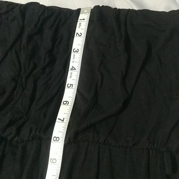 American Dream Black Strapless Hi/Low Maxi w/ belt - Picture 12 of 12